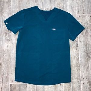 Figs Scrubs Mens Caribbean Blue XS